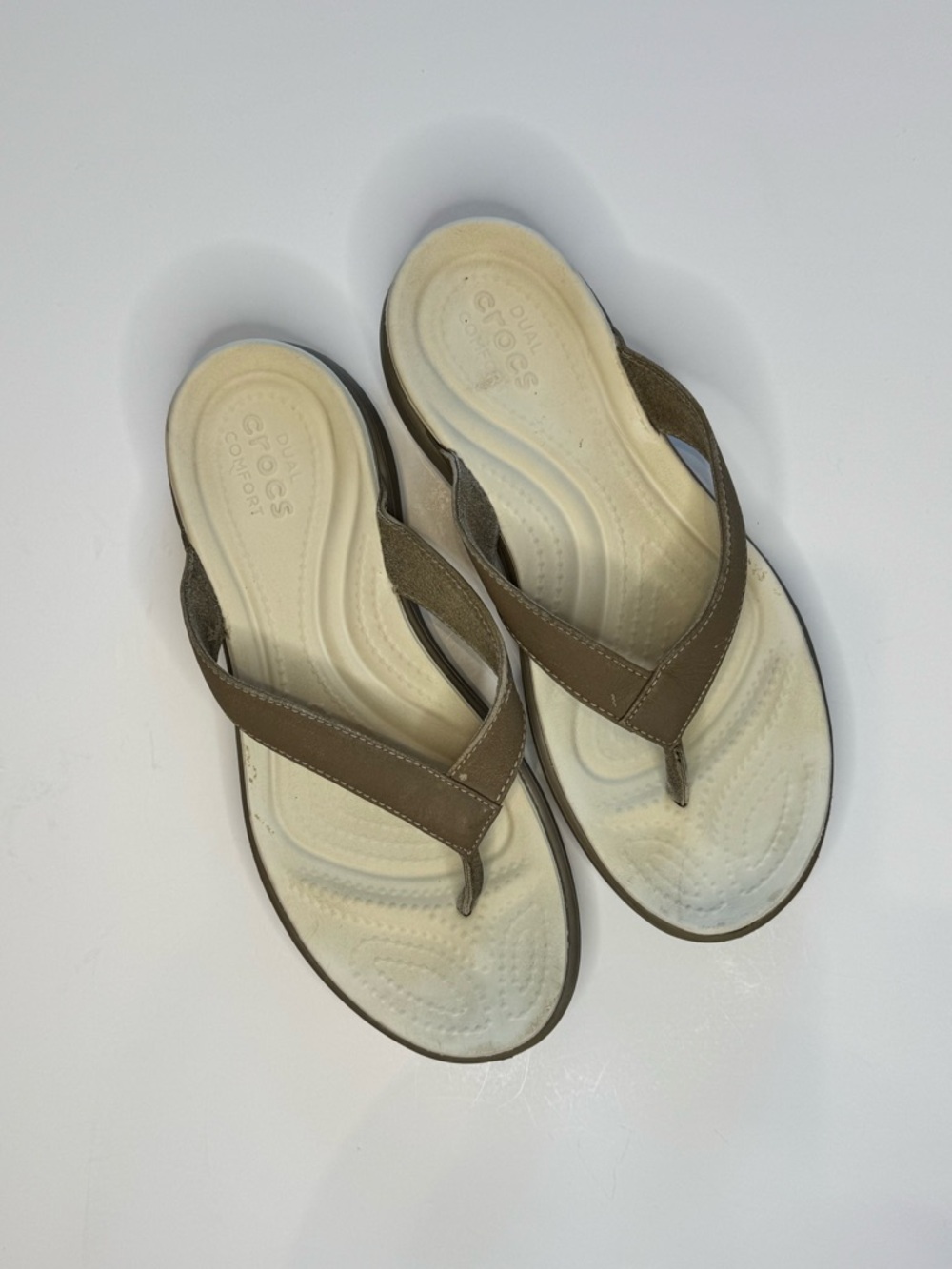 Crocs Khaki Tan Sandals